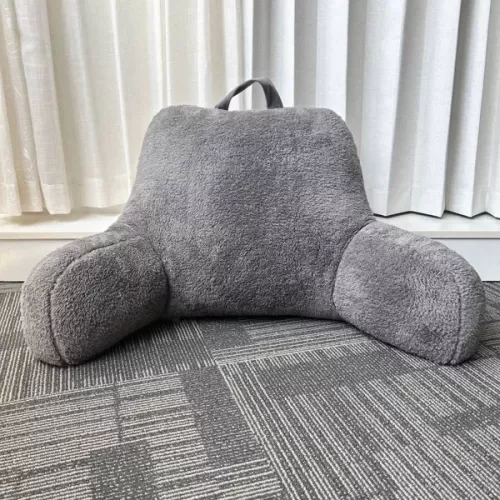Faux Shearling Bed Rest Pillow