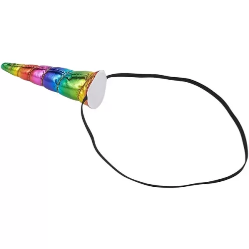 Blue Panda 12-Pack Rainbow Unicorn Horn Headband Set for Birthday Supplies, Party Favors, Gifts, Halloween Hat, Cosplay Costumes
