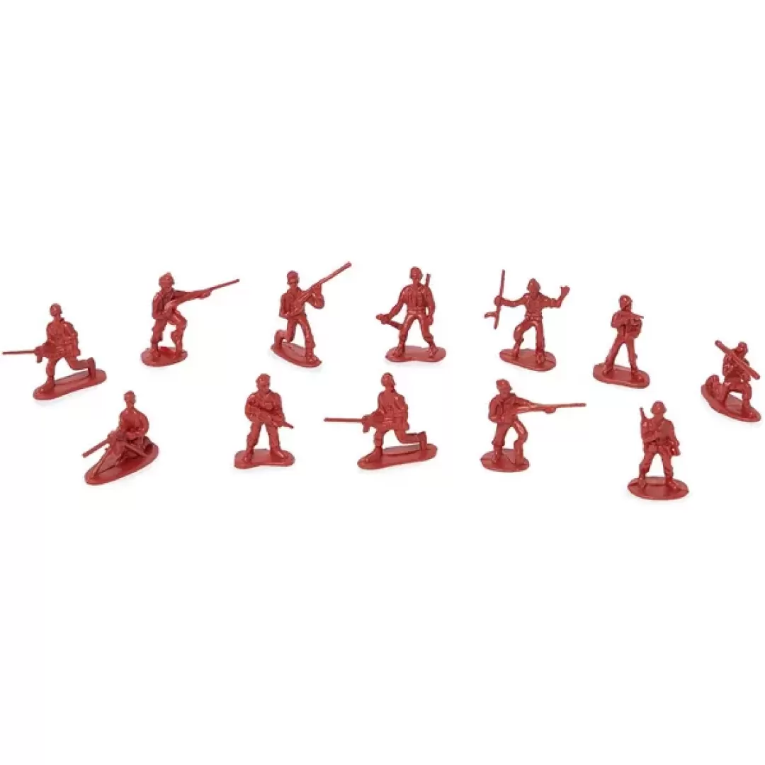 Blue Panda 210 Pieces Army Men Action Figures with Map, Includes Carrying Tote for Easy Clean up & Storage