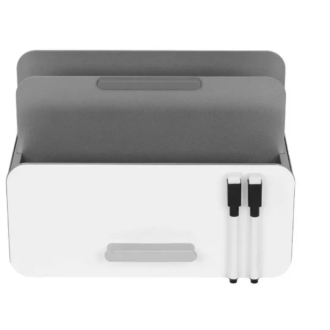 MPM 3-in-1 Steel Tablet and File Organizer With Whiteboard - Adjustable Height, Easy Assembly, Compatible with iPad and