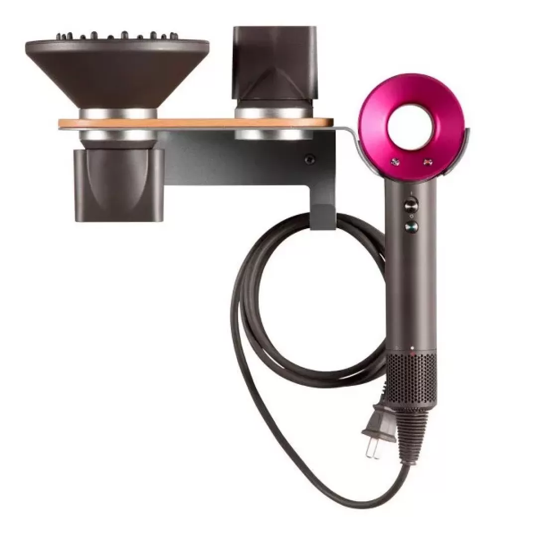 MPM Hair Dryer Wall Mount, Blow Dryer Wall Holder, Bathroom Hair Dryer Rack, Compatible with Dyson Supersonic Hair Dryer