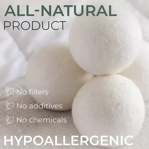 Maison Products XXL Wool Dryer Balls 3 Pack - Largest Size Balls Available