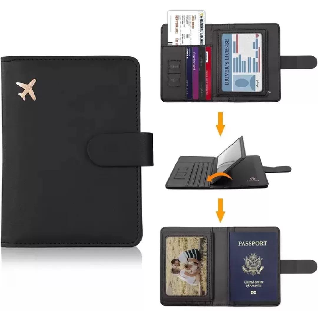Maison Products RFID-Blocking Passport Holder & Travel Organizer with Waterproof Design for Ultimate Security and Convenience