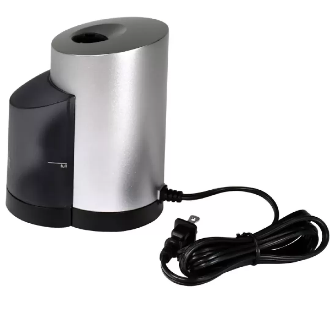 School Smart Vertical Electric Pencil Sharpener, For Classroom, Home, and Office Use, Black and Grey