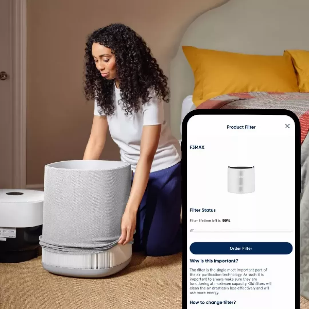 Blueair F2MAX Replacement PAC Filter for 211i Max: HEPA Air Purifier Filter, Captures Allergens, Energy Star Certified