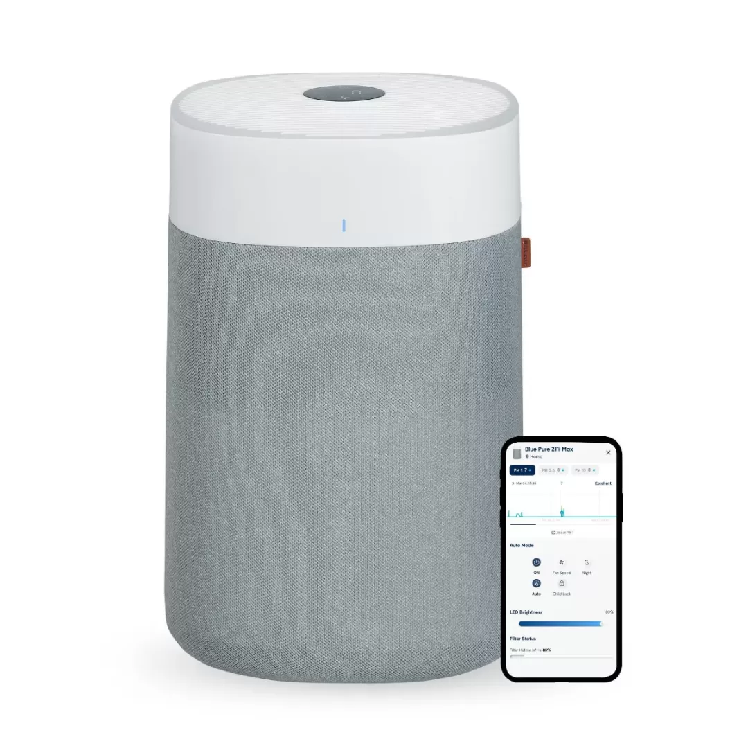 Blueair Pure 211i Max HEPA Air Purifier, 3000 sq. ft. Coverage, Smartphone App Control