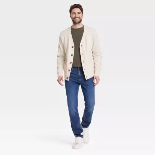 Men's V-Neck Cardigan Sweater