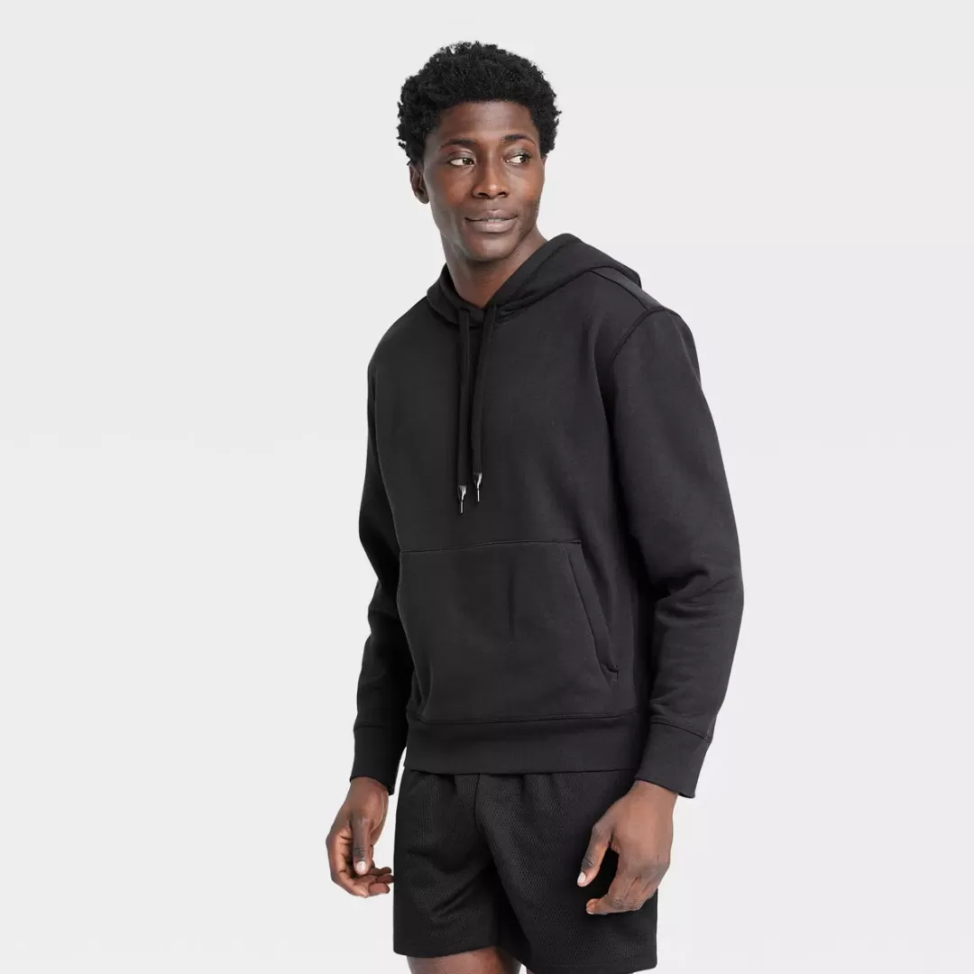 Men's Cotton Fleece Hooded Sweatshirt