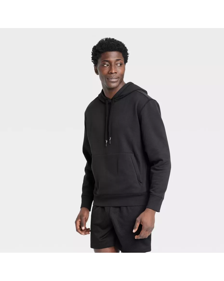 Men's Cotton Fleece Hooded Sweatshirt