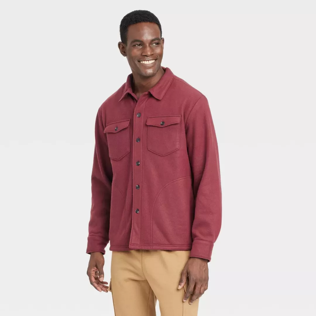 Men's Long Sleeve Shirt Jacket - Goodfellow & Co™