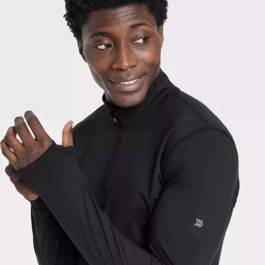 Men's Soft Stretch Zip Top