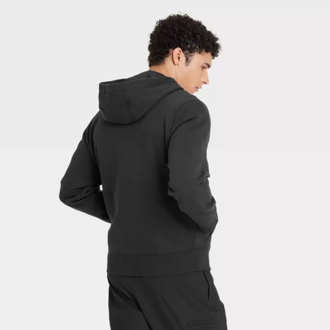 Men's Cotton Fleece Full Zip Hooded Sweatshirt