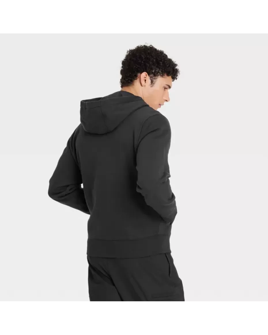 Men's Cotton Fleece Full Zip Hooded Sweatshirt