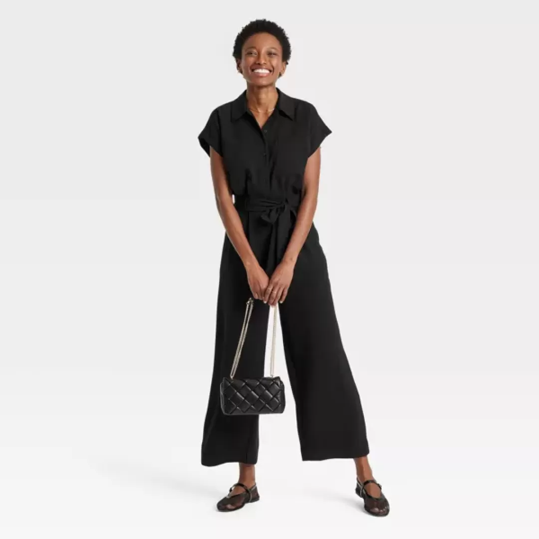 Women's Short Sleeve Jumpsuit