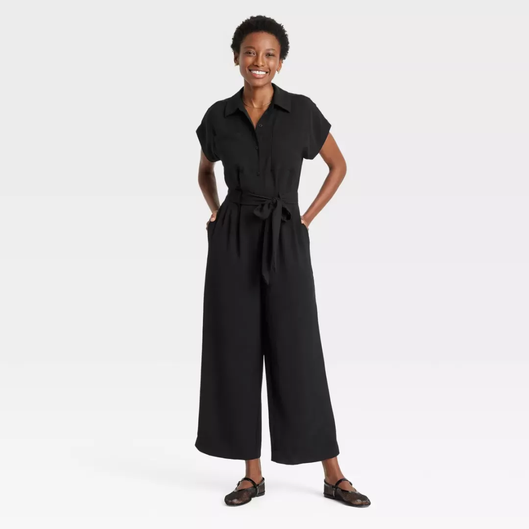 Women's Short Sleeve Jumpsuit