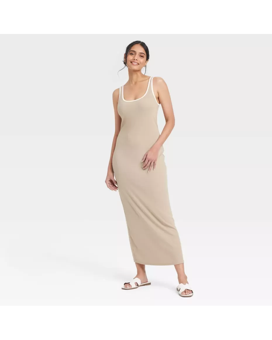 Women's Knit Midi Tank Dress