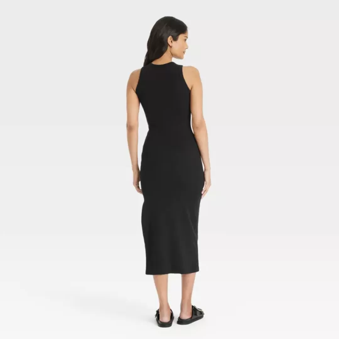 Women's Rib-Knit Maxi Bodycon Dress