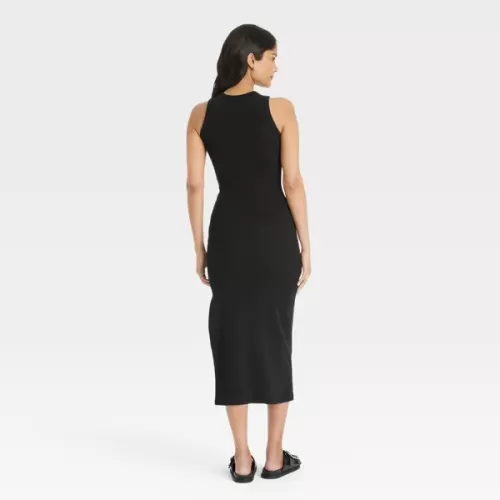 Women's Rib-Knit Maxi Bodycon Dress